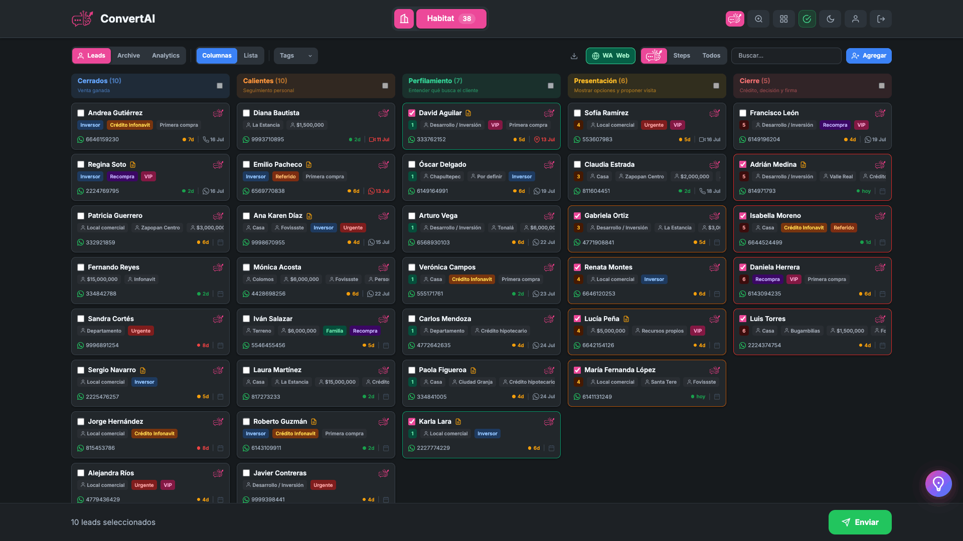 Visual Kanban pipeline